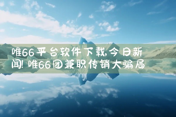 唯66平台软件下载